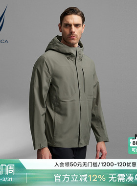 NAUTICA/诺帝卡黑帆男装春季舒适休闲夹克外套JB4101