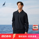 NAUTICA 华夫格加绒保暖半开襟POLO衫 诺帝卡男装 25秋冬新品