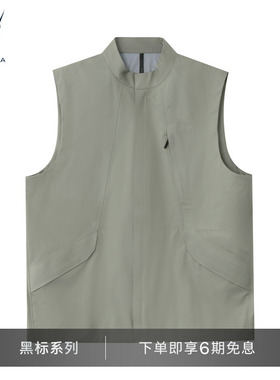 【黑标系列】NAUTICA/诺帝卡男装26春夏新品格纹多口袋梭织背心