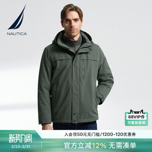 防轻泼水细腻绒感挺括保暖厚棉服JO3414 冬季 NAUTICA 诺帝卡男装