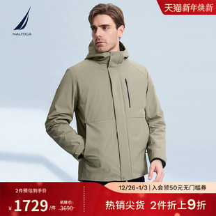 防轻泼水高弹挺括户外三合一厚外套JC3405 冬季 NAUTICA 诺帝卡男装