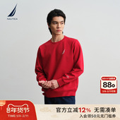 新年款 新品 NAUTICA 诺帝卡男装 26春季 男女同款 肌理感圆领卫衣