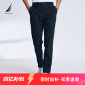 秋冬暖氧吧保暖纱抗菌舒适锥形休闲长裤 NAUTICA 诺帝卡男装