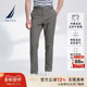 诺帝卡男装 透气休闲裤 商务舒适带弹直筒长裤 NAUTICA 春夏裤 子