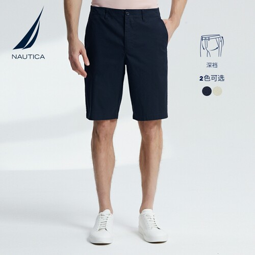 nautica/诺帝卡休闲直筒五分短裤