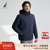 25秋冬新品 NAUTICA 诺帝卡男装 防泼水三合一带帽休闲外套JO5100