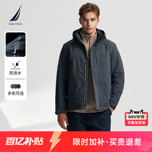防泼水羊毛棉保暖舒适厚棉服 冬季 NAUTICA 诺帝卡男装