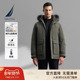冬季 NAUTICA 诺帝卡黑帆男装 防轻泼水派克白鹅绒服JB4402