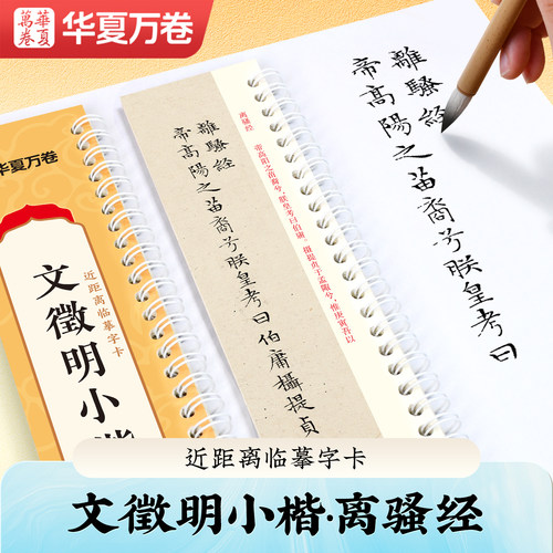 近距离临摹小楷字卡（穿环版）