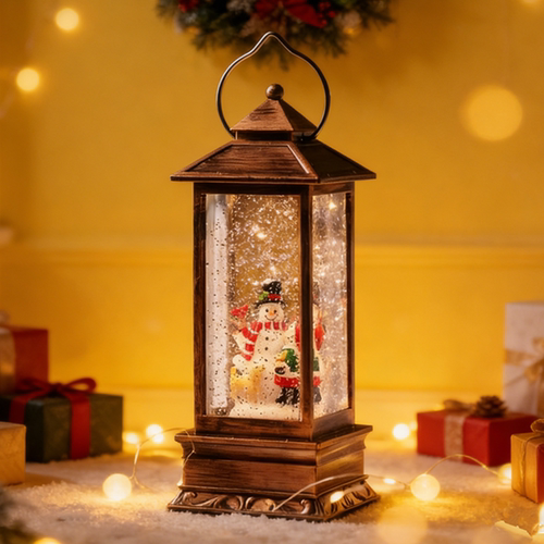 圣诞节装饰礼物水灯音乐盒摆件