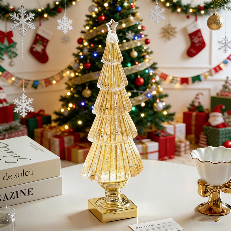 圣诞节装饰品水灯音乐盒摆件