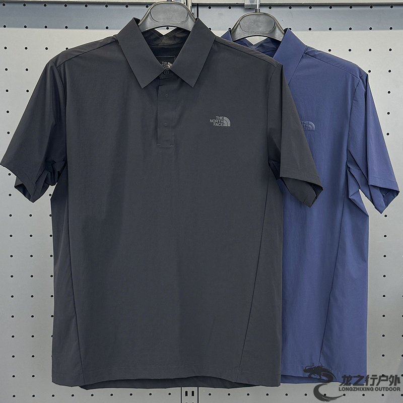 北面男士涼感速干polo衫