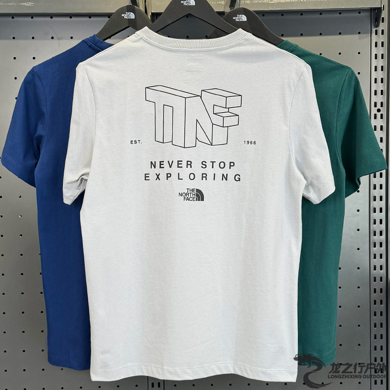 北面春夏男士純棉透氣短袖