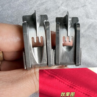 冚车方头焊刀固定挡边压脚绷缝机中分压线缝纫机配件0.3明线手工