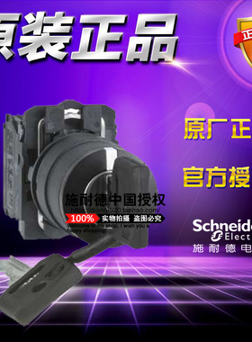 原装施耐德开关XB5AG33C=ZB5AG3C+ZB5AZ103C钥匙开关3位中间出2NO