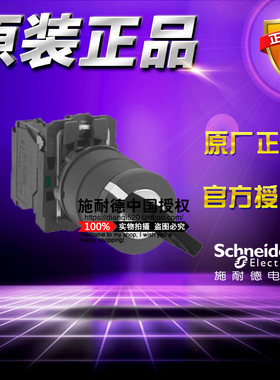 原装施耐德开关XB5AG21C =ZB5AG2C+ZB5AZ101C钥匙开关2位 左出1NO