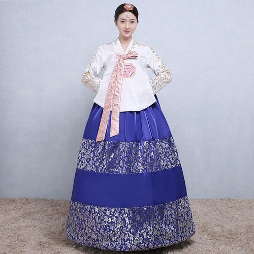 延吉朝鲜服女少数民族大码礼服韩国传统服装婚庆舞蹈鲜族婚礼韩服 - 封面
