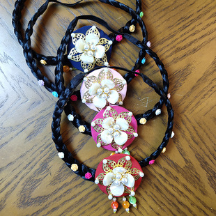 朝鲜族头饰女成人古装传统少数民族韩服发饰女童发圈演出儿童发箍