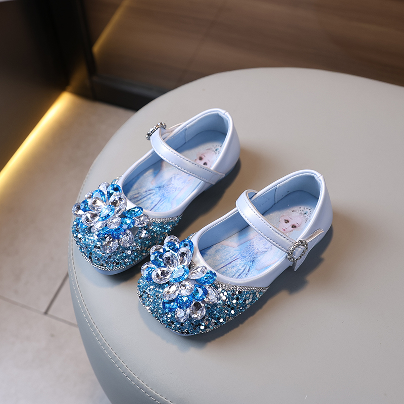 水晶公主鞋2025春季新款公主鞋