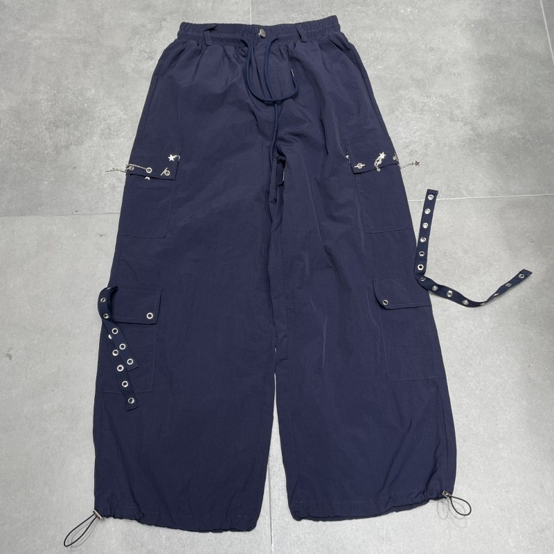 美式复古辣妹工装裤女夏季新款高腰显瘦宽松休闲阔腿拖地长裤潮,女装/女士精品,休闲裤,淘宝优惠券,粉丝福利购,淘宝优惠卷