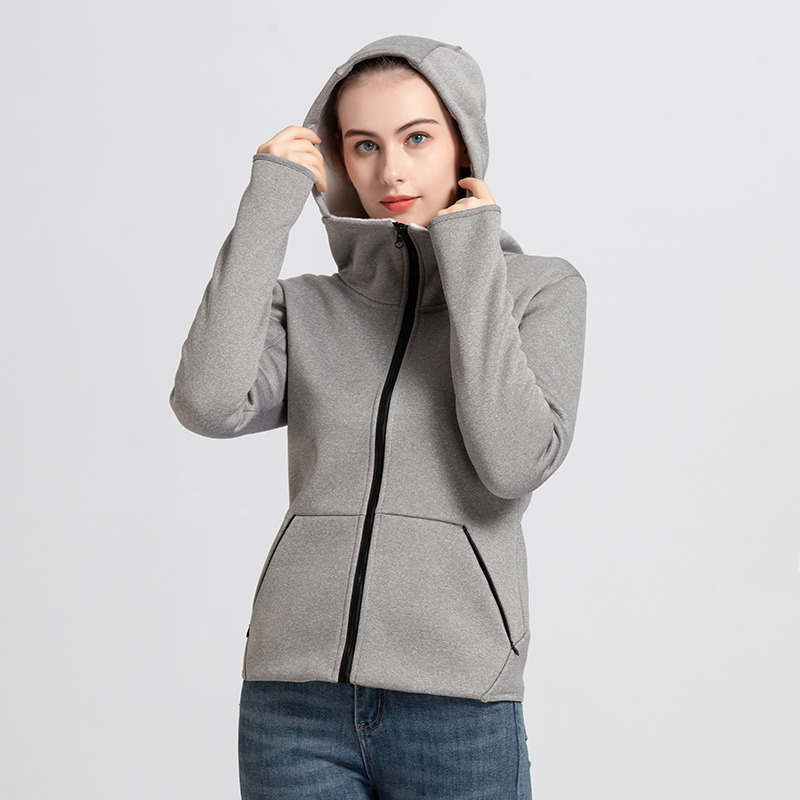 汗布复合羊羔绒加厚不起球抓绒衣