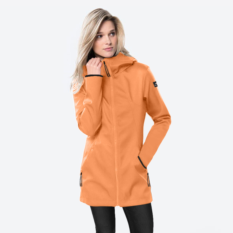 户外防风防水修身薄轻量软壳衣