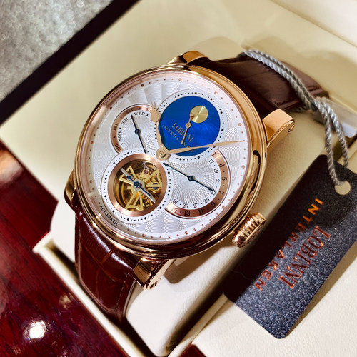 星月机械表罗宾尼镂空男士手表