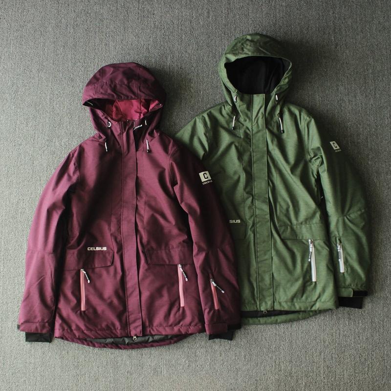 户外防风防水女士滑雪服