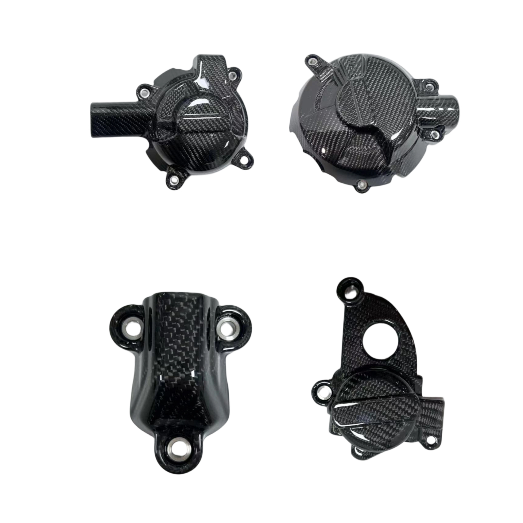 适用宝马S1000R S1000RR 改装碳纤维发动机保护罩 引擎防摔罩边盖