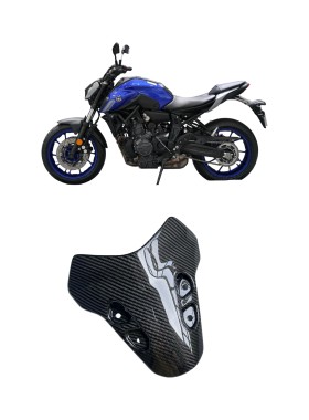 适用YAMAHA 雅马哈 MT-07 MT07改装碳纤维前挡风 2021+
