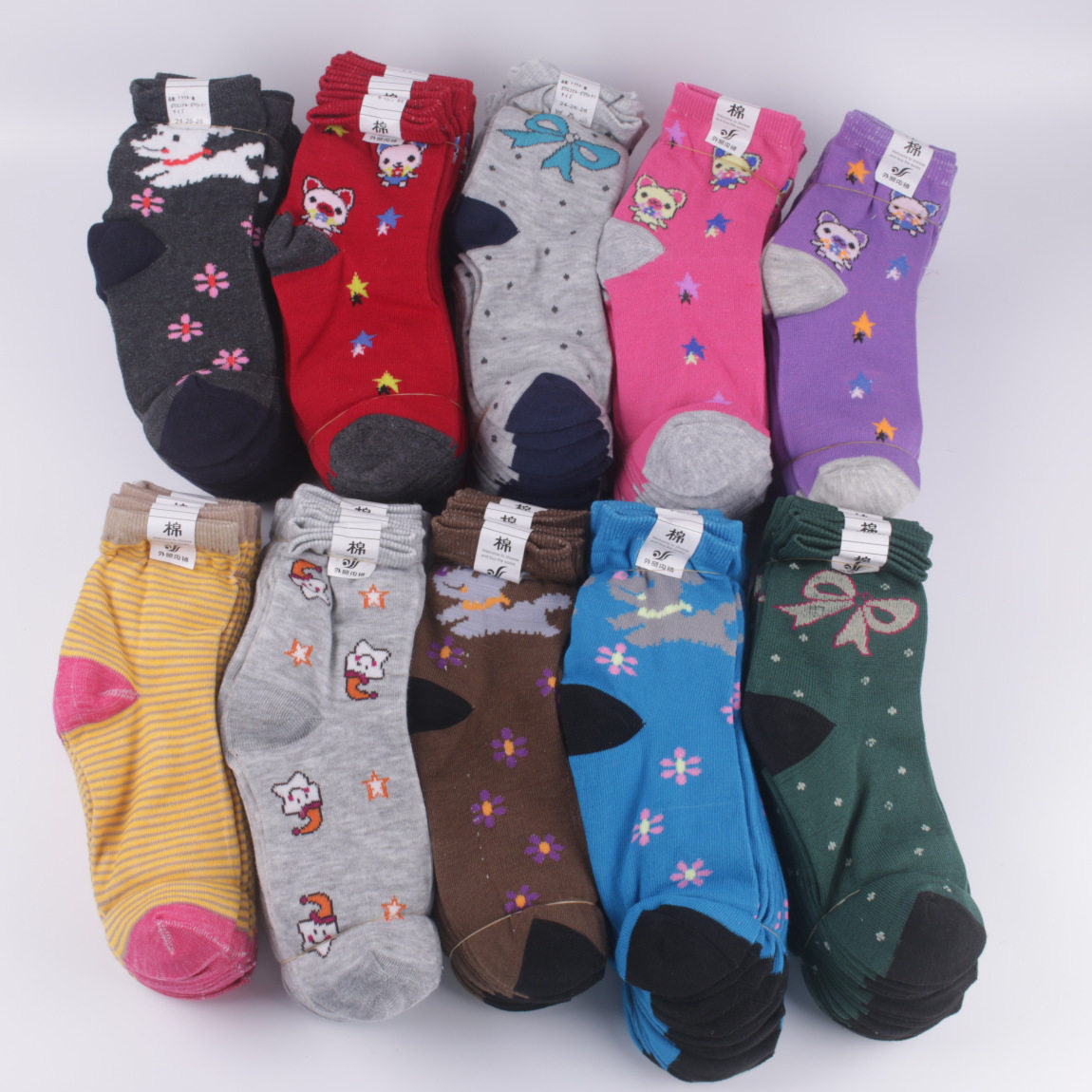 一元一件 一元百货批發 涤棉袜 地摊袜子 女士卡通袜 20倍数|ruв категории движение/йога/фитнес/фанаты товаров, бадминтон, спортивные носки - от Buy2taobao.com для оказания профессиональной услуги покупки агента Taobao
