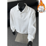 2025HW25814加绒港风假模大码翻领卫衣M-5XHW251041-特P35，男装卫衣，奇怪漫猴工厂店