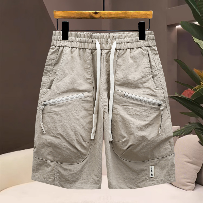 2799612夏季2025新款多口袋工装裤百搭宽松时尚休闲户外短裤男，男装牛仔裤，奇怪漫猴工厂店