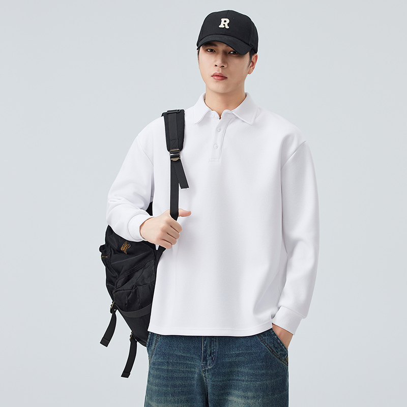 新款翻领长袖POLO衫卫衣T恤卫衣男，男装T恤，奇怪漫猴工厂店