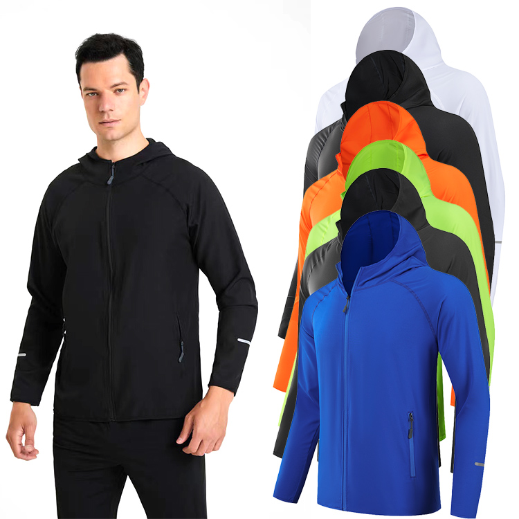 2025新款夏季情侣款跑步外套运动连帽防晒衣男速干反光健身衣男女,女装防晒衣,奇怪漫猴工厂店 2025新款夏季情侣款跑步外套运动连帽防晒衣男速干反光健身衣男女,女装防晒衣,奇怪漫猴工厂店