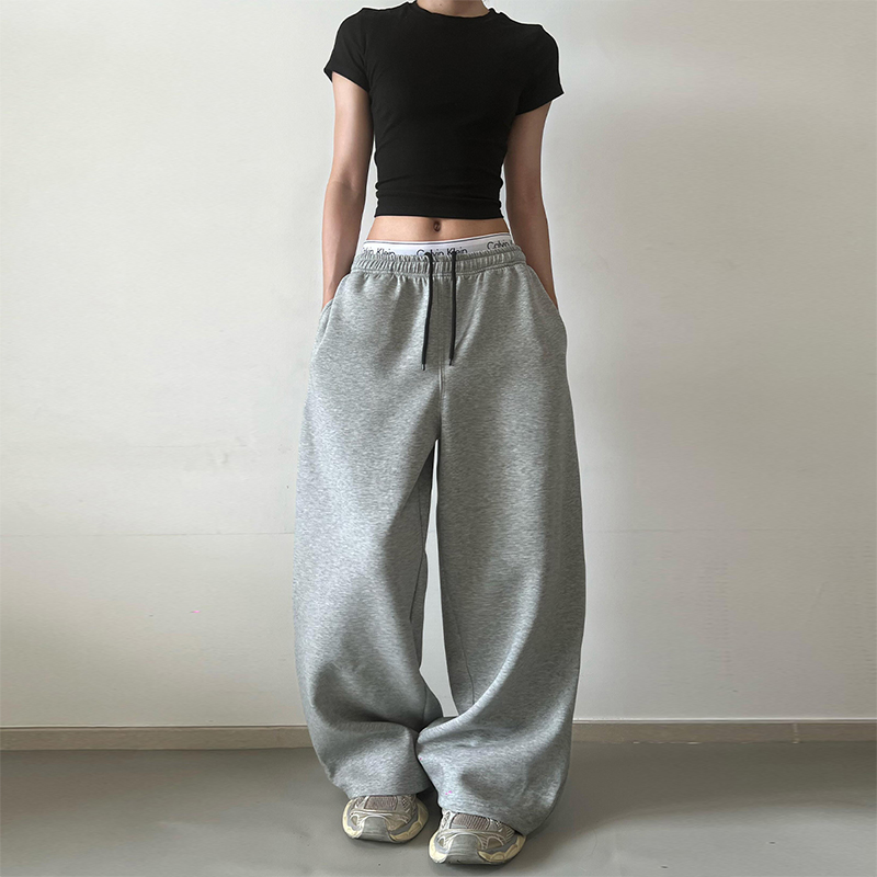 2025秋冬街舞潮牌嘻哈街头简约束脚运动裤美式休闲卫裤男女情侣裤，男装休闲裤，奇怪漫猴工厂店