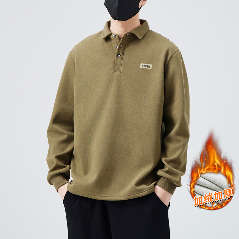 好品质翻领加绒款，男装T恤，奇怪漫猴工厂店