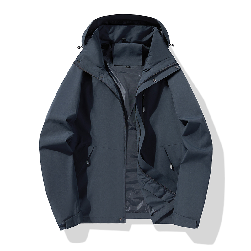 2025新款全热风冲锋衣薄款防泼水情侣防风防水男女户外登山春秋夹，男装夹克，奇怪漫猴工厂店