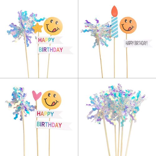 HAPPYBIRTHDAY笑脸插牌插件