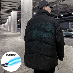 931 冬装新款潮牌变色迷彩90%白鸭绒羽绒服男外套图片