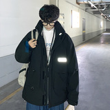 920港风冬装新款潮牌反光白鸭绒羽绒服男外套，男装羽绒服，电商A436