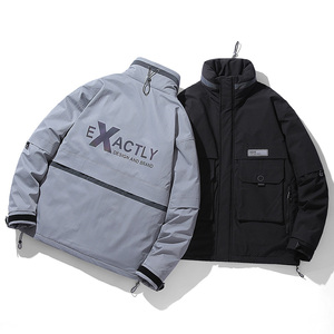 920 2020冬装新款平铺炫彩字母羽绒服男士外套图片