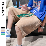 2023夏季复古短裤男潮流宽松休闲运动男五分裤A436-5237-P35控48，男装休闲裤，电商A436
