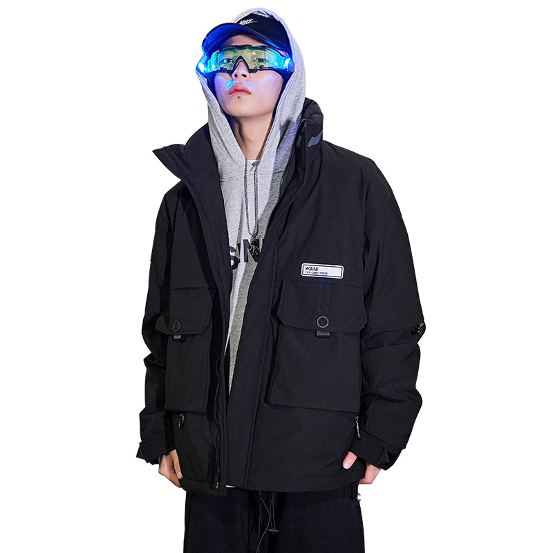 9202020冬装新款潮牌炫彩字母羽绒服男士外套,男装羽绒服,电商A436