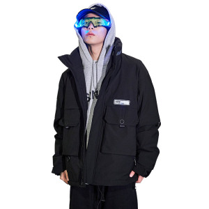 920 2020冬装新款潮牌炫彩字母羽绒服男士外套图片