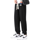 抖音夏季薄款潮流百搭宽松垂感空调冰丝拖地裤A436-316-P45，男装休闲裤，电商A436