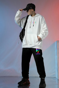 有现货 2021春季新款潮牌炫彩印花男士运动套装 A436-192207-P75图片