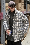 919P140控价188冬季立领棉服男潮牌帅气宽松加厚情侣棉衣面包服，男装棉衣，电商A436