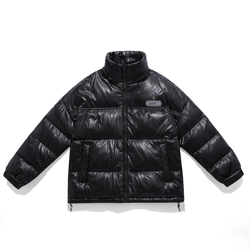 925冬装新款潮牌加厚保暖棉衣亮面潮流棉服外套男,男装棉衣,电商A436