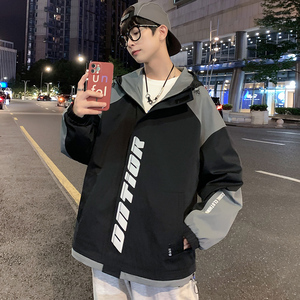 A436-8029-P70 2023秋季新款日系港风宽松青年外套休闲夹克上衣潮图片